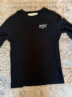Off-White Main Label Black T-Shirt L